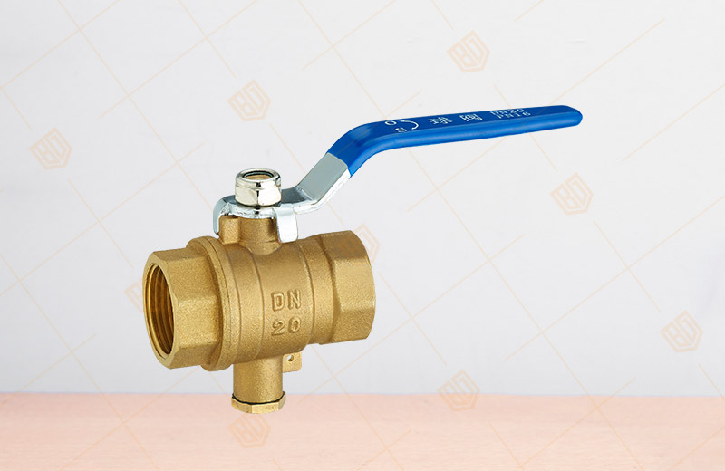 Brass Temp Measuring Ball Valve